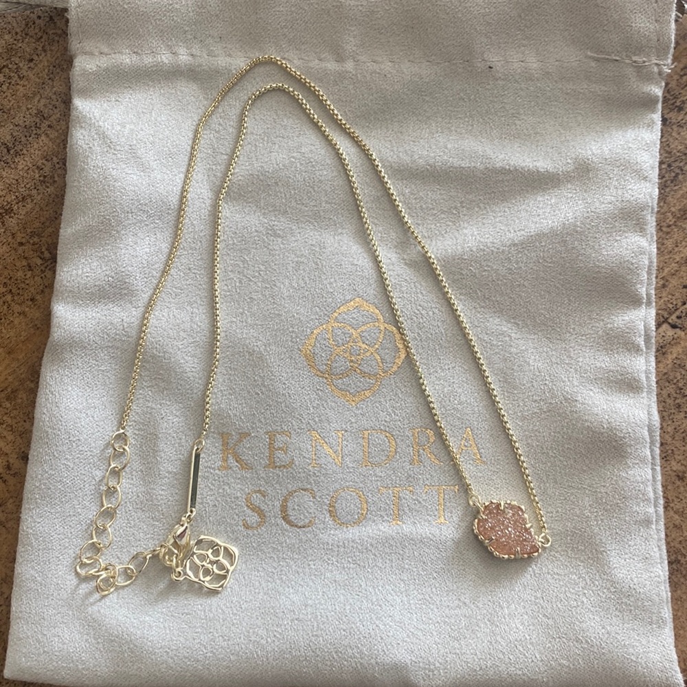 Kendra Scott Tess Gold Drusy Necklace